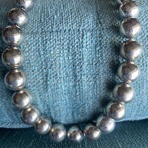 Tiffany & Co. Hardware Silver Ball Necklace